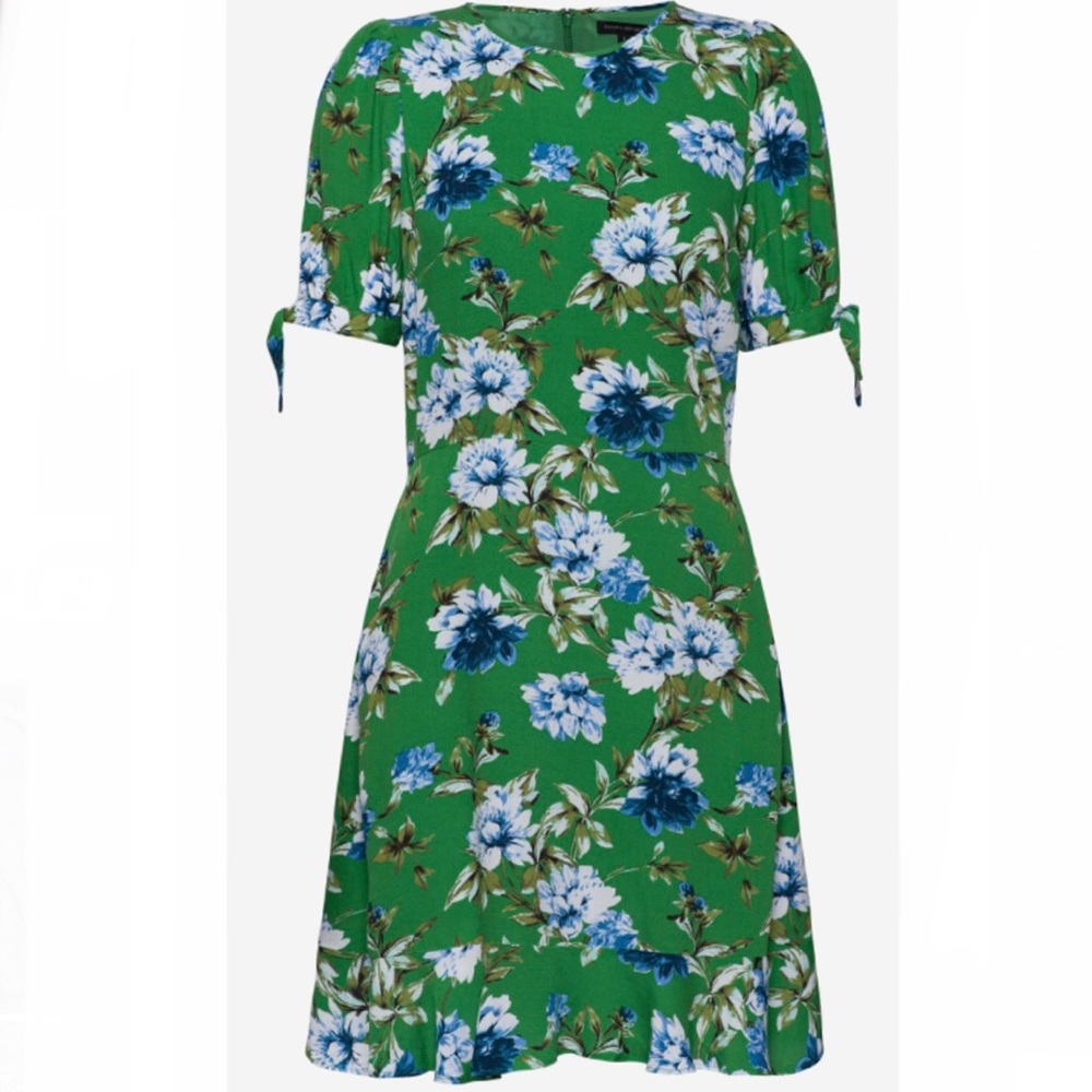 Banana Republic Puff Sleeve Mini Dress. Size 4. Floral Botan…